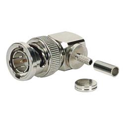 BNC压接式直角插头，75 Ohm，用于RG179、RG187系列线缆的图片