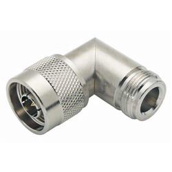 同轴线缆50 Ohm适配器，N型公头/母头直角式的图片