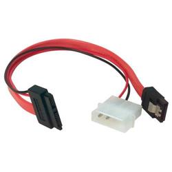 超薄SATA线缆组件，配带电源和数据连接器，8.0in/20.3cm的图片