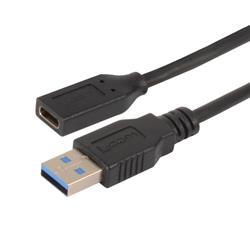 USB 3.0线缆，Type-C母头/A型公头，0.5米的图片