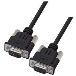 特优型黑色D-Sub模制线缆，DB9公头/公头，5.0ft/1.5m的图片