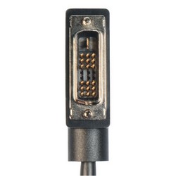 DVI线缆，DVI-D单链路，公头/公头直角式向右出线，1.0ft/0.3m的图片