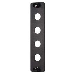 FSP系列面板，空白配线架，带4个0.5英寸（12.7毫米）D型孔开口，黑的图片