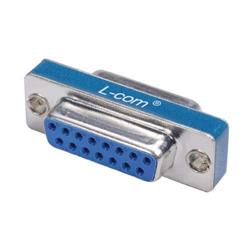 薄型公母转接头，DB15母头/母头，无配接硬件的图片