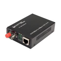 L-com以太网媒体转换器，10/100/1000TX RJ45至1000LX单模ST，20公里的图片