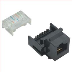语音级Keystone IDC插座，RJ12（6×6）的图片