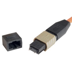 6芯光纤带，MPO公头/6条ST扇出，OM2 50/125多模，OFNR护套，橙，1米的图片