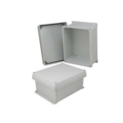 10×8×5英寸（25.4×20.3×12.7厘米）UL®认证工业级NEMA-4X防风雨接线盒，仅接线盒本身，带角部固定螺丝的图片