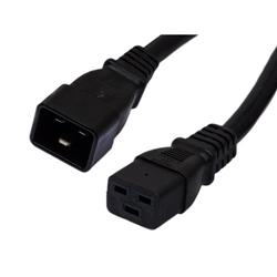 Server/PDU Power Cord - C20 to C19 - 20 Amp - 1 FT - Black的图片
