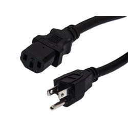 Universal CPU Power Cord - Nema 5-15P to C13 - 15 Amp - 3 FT - Black的图片