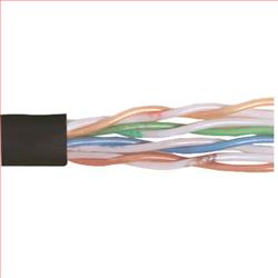 超5类UTP线缆，4对24AWG多股导线，黑，1000英尺（305米）的图片