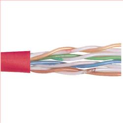 6类UTP线缆，4对24AWG多股导线，红，1000英尺（305米）的图片