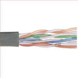 6类UTP线缆，4对24AWG多股导线，灰，1000英尺（305米）的图片