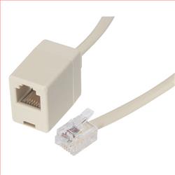 反向延长线缆RJ11（6X4），公头/母头，10.0in/25.4cm的图片