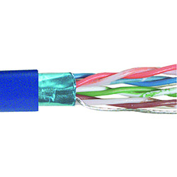 超5类F/UTP线缆，PVC护套，4对26AWG多股，蓝，1000英尺（305米）的图片