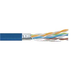 Cat6A F/UTP CMP Plenum Rated High Temp +105° 28AWG 4-Pair Stranded Slim-Line Blue, 1KFT的图片