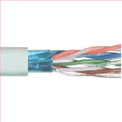 Category 6A F/UTP Plenum Rated 23 AWG 4 Solid Conductor White, 1KFT的图片