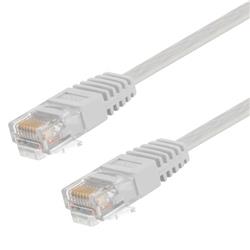 Category 6 Flat Patch Cable, RJ45 / RJ45, White, 15.0 ft的图片