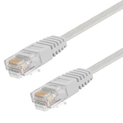Category 6 Flat Patch Cable, RJ45 / RJ45, White, 25.0 ft的图片