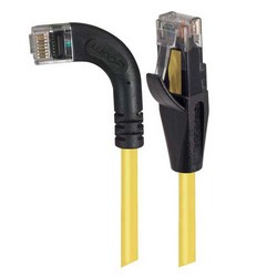 6类直角型RJ45以太网跳线，直通/直角左出线，黄，15英尺（4.6米）的图片