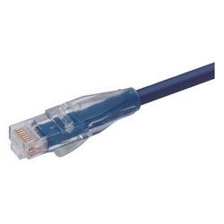特优型超 5 类 RJ45/RJ45 模制级以太网跳线蓝色2ft / 0.6m的图片