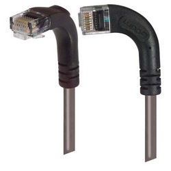 超5类直角型跳线，直角左出线/直角下出线，灰，2英尺（0.6米）的图片