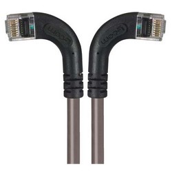 超5类直角型跳线，直角左出线/直角右出线，灰，7英尺（2.1米）的图片