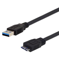 高柔性USB 3.0线缆，A型公头/Micro-B公头，0.75米的图片