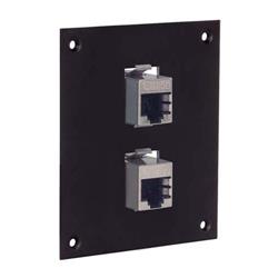 通用子面板，2个屏蔽式超5类耦合器，RJ45直通型的图片