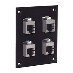 通用子面板，4个屏蔽式超5类耦合器，RJ45直通型的图片