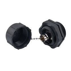 IP68 防水等级 BNC 适配器，母转母 带防尘盖的图片