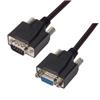 优良型模制D-Sub 线缆, DB9 公头 / DB9 母头, 15.0 ft / 4.6 m, 黑色的图片