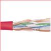 6类UTP线缆，4对24AWG多股导线，红，1000英尺（305米）的图片