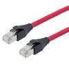 7类 10G级以太网线缆组件，S/FTP屏蔽双绞线对，RJ45公头/公头，26AWG多股导线，LSZH护套，红色，7.5米的图片
